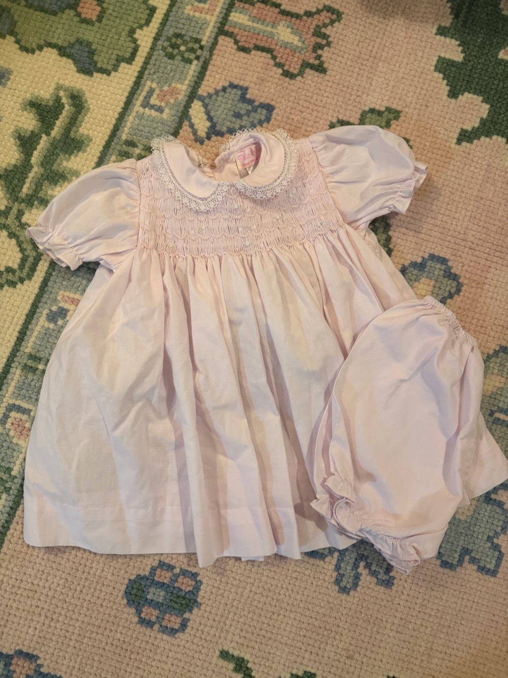 Petit Ami Smocked Heirloom Dress set